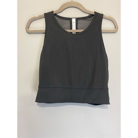 NWOT Size 12 Lululemon Mesh-Back Cropped Training Tank. New however, tag is off. - Picture 1 of 6